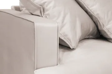 Rossita Lyx 6-sits Högervänd U-formad Extra djup Soffa med Divan och Schäslong i Sammet - Beige - Möbler - Soffa - U-soffa