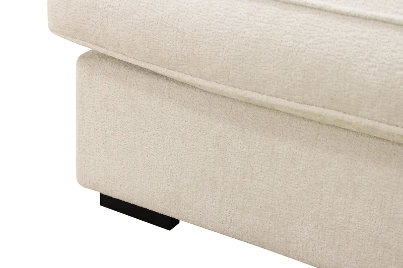 Rossita Lyx 6-sits Vänstervänd U-formad Extra djup Soffa med Divan och Schäslong i Chenille - Beige - Möbler - Soffa - U-soffa