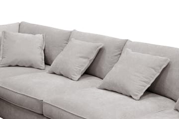 Rossita Lyx 6-sits Vänstervänd U-formad Extra djup Soffa med Divan och Schäslong i Chenille - Grå/Brun - Möbler - Soffa - U-soffa