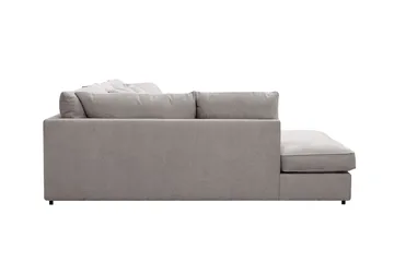 Rossita Lyx 6-sits Vänstervänd U-formad Extra djup Soffa med Divan och Schäslong i Chenille - Grå/Brun - Möbler - Soffa - U-soffa