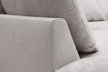 Rossita Lyx 6-sits Vänstervänd U-formad Extra djup Soffa med Divan och Schäslong i Chenille - Grå/Brun - Möbler - Soffa - U-soffa