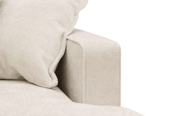 Rossita Lyx 6-sits Vänstervänd U-formad Extra djup Soffa med Divan och Schäslong i Chenille - Trenza 06, Beige Chenille - Möbler - Soffa - U-soffa