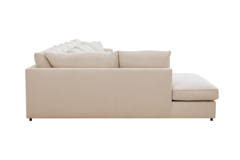 Rossita Lyx 6-sits Vänstervänd U-formad Extra djup Soffa med Divan och Schäslong i Manchester - Beige - Möbler - Soffa - U-soffa