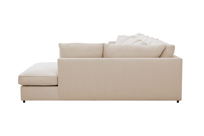 Rossita Lyx 6-sits Vänstervänd U-formad Extra djup Soffa med Divan och Schäslong i Manchester - Beige - Möbler - Soffa - U-soffa