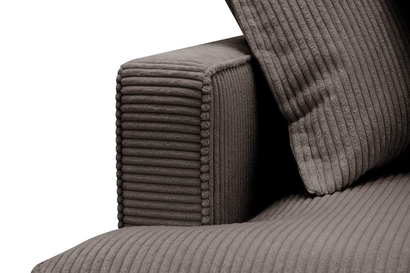 Rossita Lyx 6-sits Vänstervänd U-formad Extra djup Soffa med Divan och Schäslong i Manchester - Brun - Möbler - Soffa - U-soffa