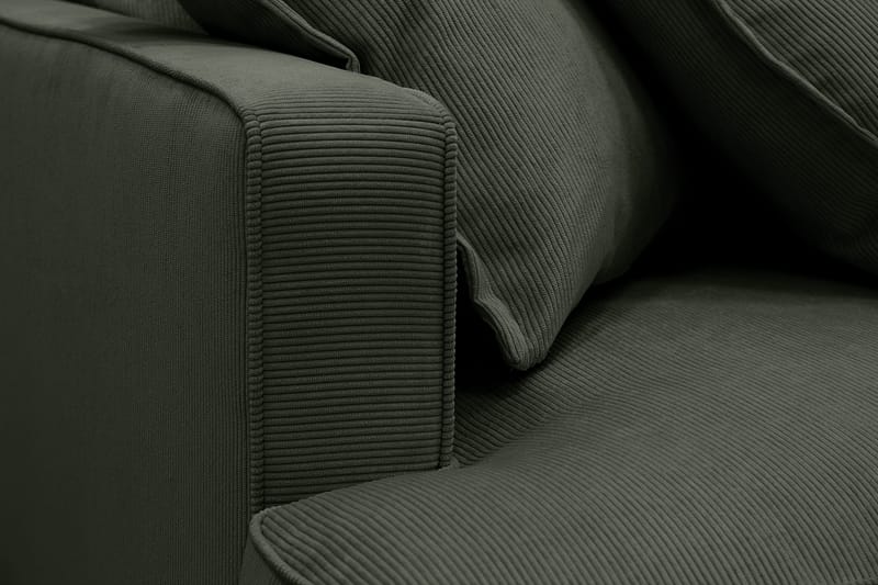 Rossita Lyx 6-sits Vänstervänd U-formad Extra djup Soffa med Divan och Schäslong i Manchester - Mörkgrön - Möbler - Soffa - U-soffa