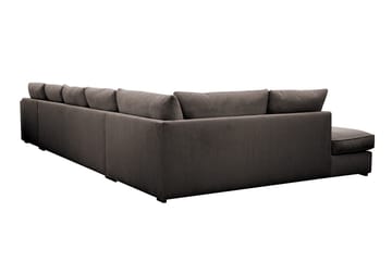 Rossita Lyx 6-sits Vänstervänd U-formad Extra djup Soffa med Divan och Schäslong i Manchester - Taupe - Möbler - Soffa - U-soffa