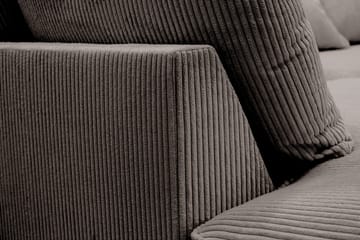 Rossita Lyx 6-sits Vänstervänd U-formad Extra djup Soffa med Divan och Schäslong i Manchester - Taupe - Möbler - Soffa - U-soffa