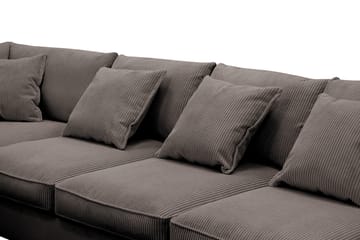 Rossita Lyx 6-sits Vänstervänd U-formad Extra djup Soffa med Divan och Schäslong i Manchester - Taupe - Möbler - Soffa - U-soffa