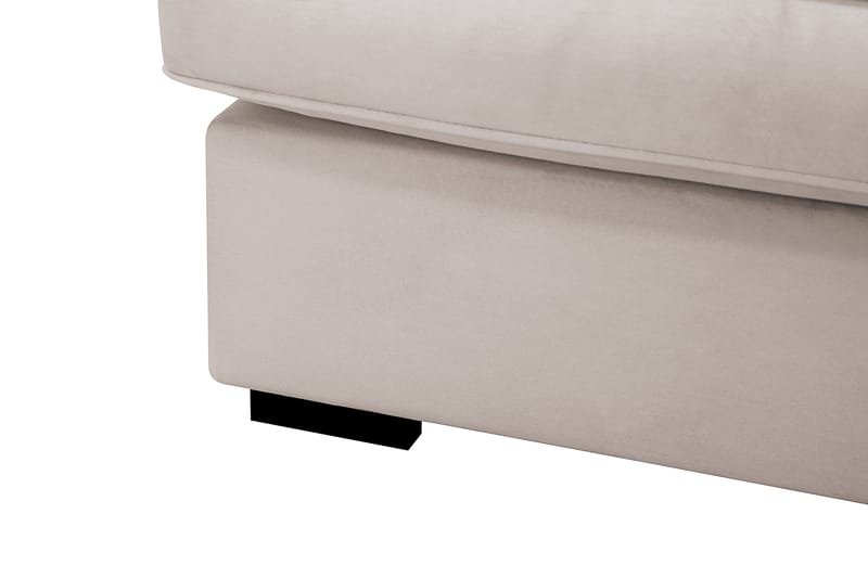 Rossita Lyx 6-sits Vänstervänd U-formad Extra djup Soffa med Divan och Schäslong i Sammet - Beige - Möbler - Soffa - U-soffa