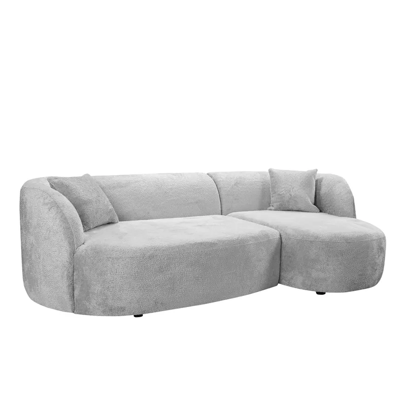 Rylian 3-sits Soffa med divan - ljusgrå - Möbler - Soffa - Hörnsoffa