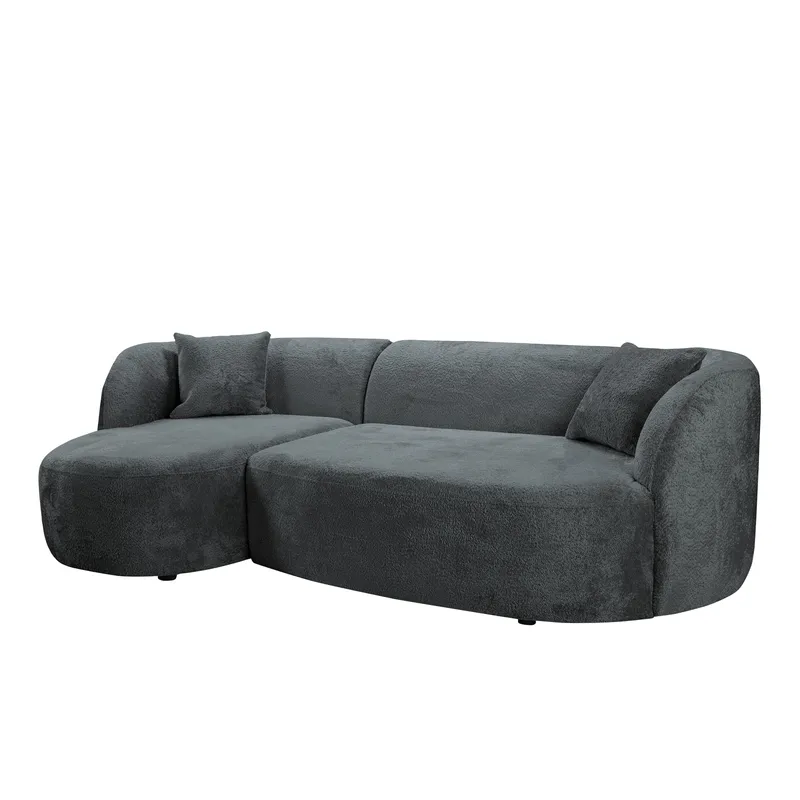Rylian 3-sits Soffa med divan - mörkgrå - Möbler - Soffa - Hörnsoffa - Hörnsoffa med divan