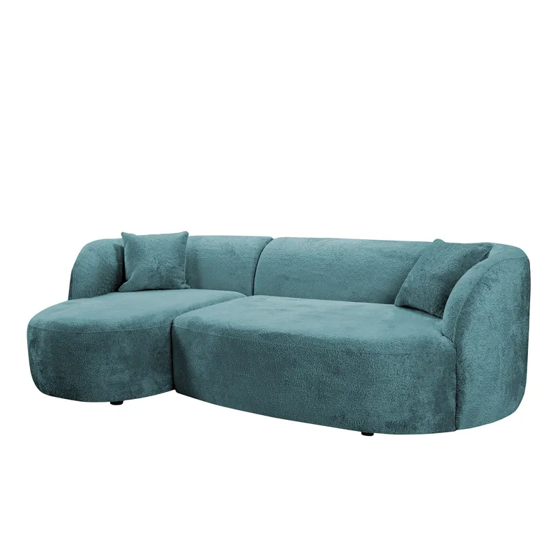 Rylian 3-sits Soffa med divan - turkos - Möbler - Soffa - Hörnsoffa - Hörnsoffa med divan