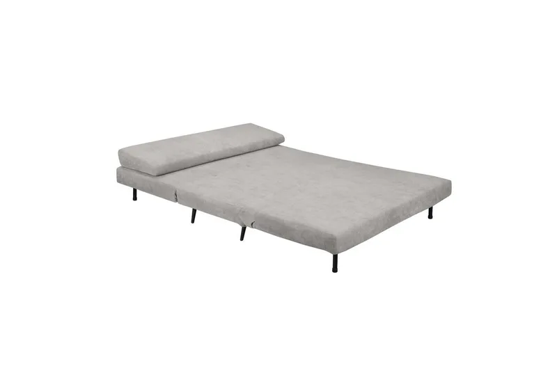 Sängsoffa Mallory Ljusgrå, Linnetyg/Metall/Trä - Ljusgrå, Linnetyg/Metall/Trä - Möbler - Soffa - Bäddsoffa