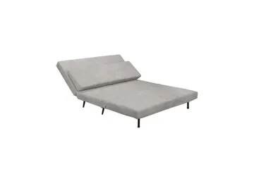 Sängsoffa Mallory Ljusgrå, Linnetyg/Metall/Trä - Ljusgrå, Linnetyg/Metall/Trä - Möbler - Soffa - Bäddsoffa