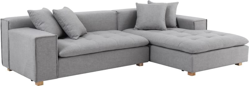 Sake Soffa grå divansoffa 251 cm - Grå - Möbler - Soffa - Divansoffor & schäslongsoffa