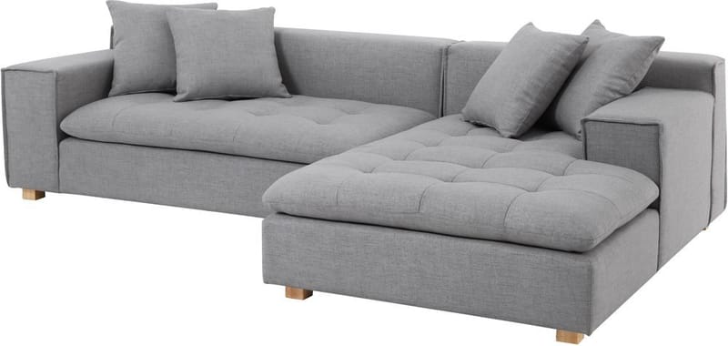 Sake Soffa grå divansoffa 251 cm - Grå - Möbler - Soffa - Divansoffor & schäslongsoffa