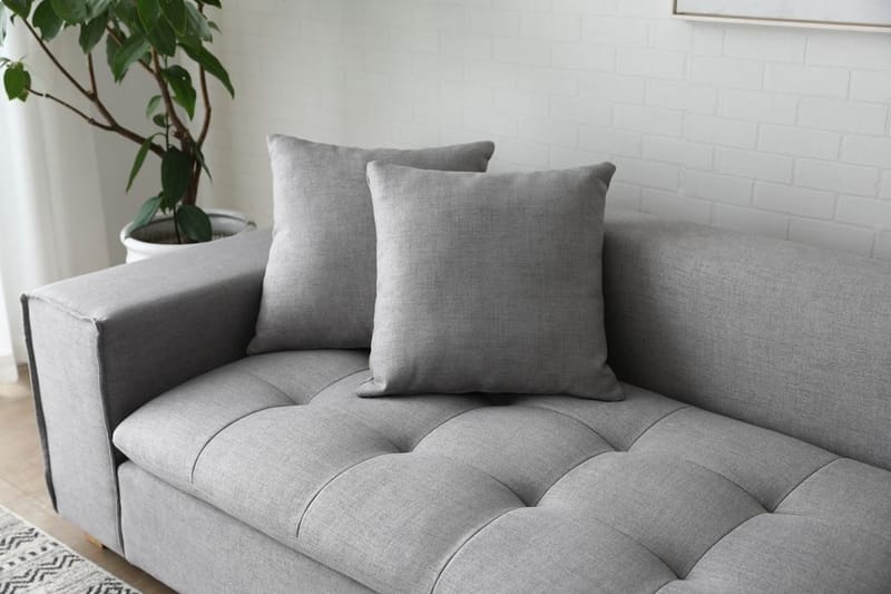 Sake Soffa grå divansoffa 251 cm - Grå - Möbler - Soffa - Divansoffor & schäslongsoffa