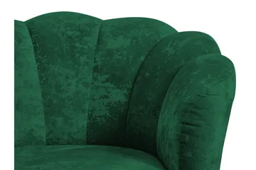 Adrial 2-sits Soffa - Sammet/Vit/Svart Krom - Möbler - Soffa - Sammetssoffa