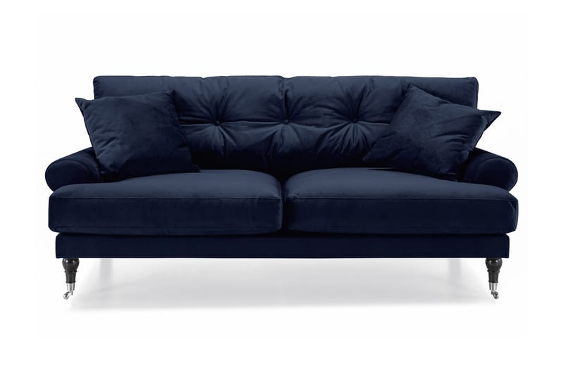 Andrew Sammetssoffa 2-sits - Midnattsblå/Krom - Howardsoffor - Sammetssoffa - 2 sits soffa