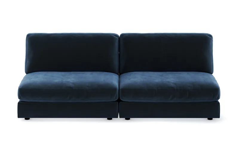 Arken 4-sits Modulsoffa i Sammet - Blå - Möbler - Soffa - Modulsoffor - Komplett modulsoffa