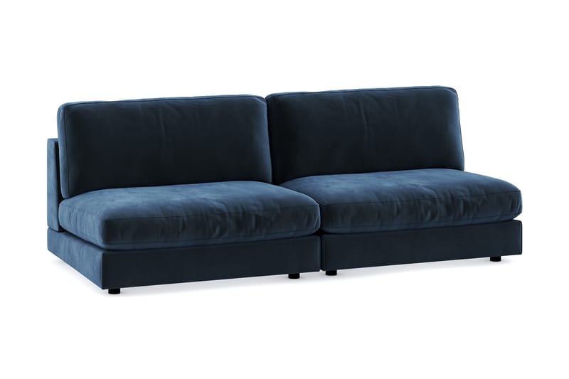 Arken 4-sits Modulsoffa i Sammet - Blå - Möbler - Soffa - Modulsoffor - Komplett modulsoffa