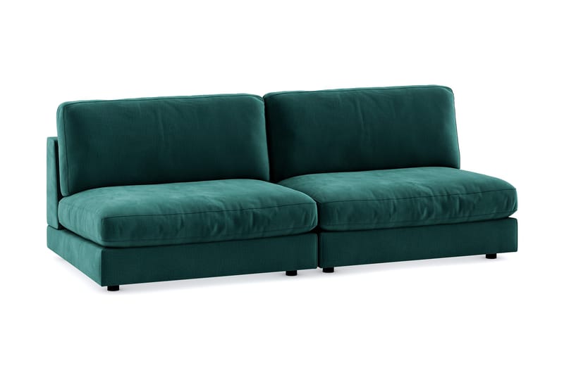 Arken 4-sits Modulsoffa i Sammet - Grön - Möbler - Soffa - Modulsoffor - Komplett modulsoffa