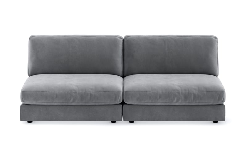 Arken 4-sits Modulsoffa i Sammet - Ljusgrå - Möbler - Soffa - Sammetssoffa