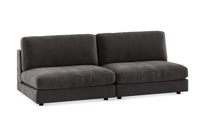 Arken Modulsoffa 3-sits Sammet - Mörkgrå - Möbler - Soffa - Modulsoffor - Komplett modulsoffa