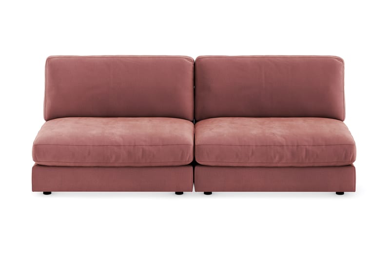 Arken Modulsoffa 3-sits Sammet - Rosa - Sammetssoffa - Komplett modulsoffa