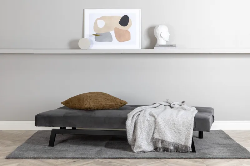 Bodil Bäddsoffa - Mörkgrå - Möbler - Soffa - Sammetssoffa