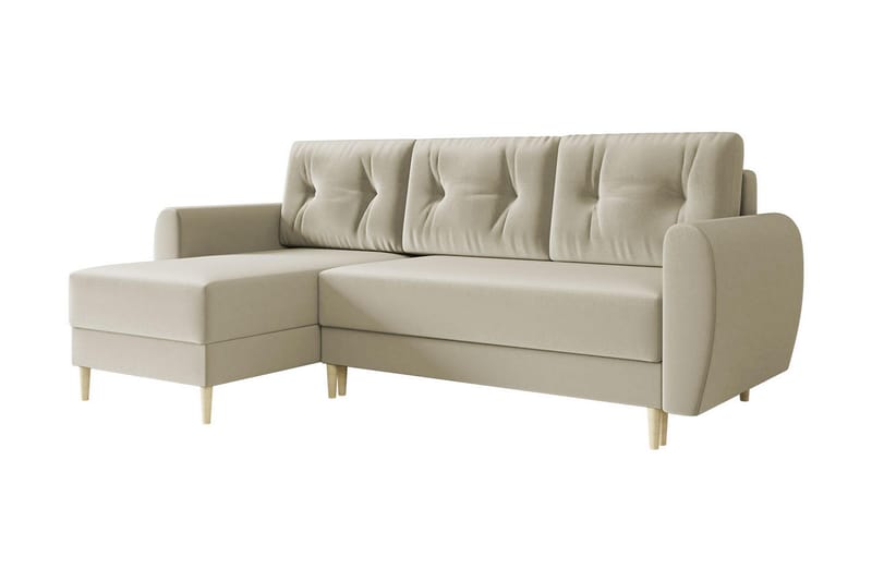 Bornalle 2-sits Bäddsoffa - Vit - Möbler - Soffa - Sammetssoffa