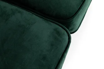 Chesterfield Lyx 2-sits Liten sammetssoffa - Djup soffa 160 cm bred - Grön - Möbler - Soffa - 2 sits soffa
