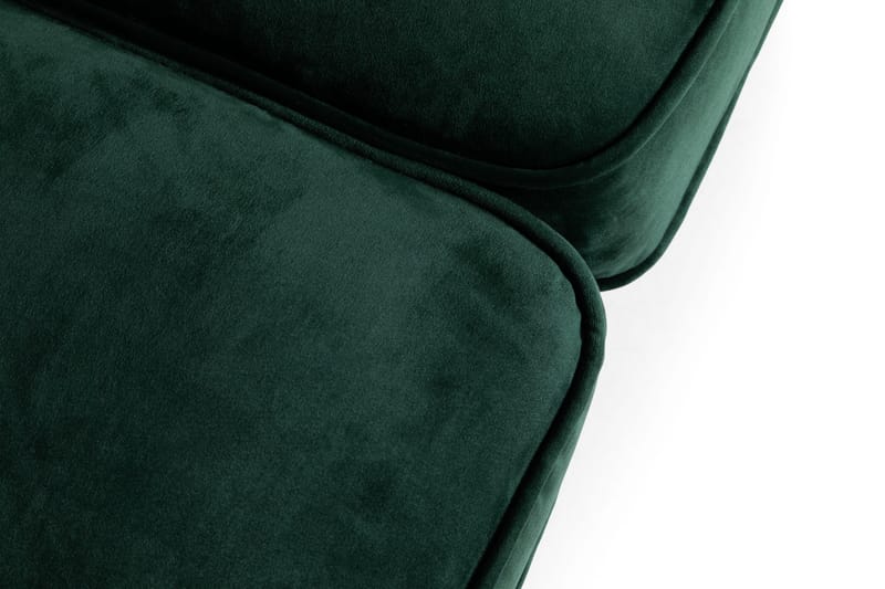 Chesterfield Lyx 2-sits Liten sammetssoffa - Djup soffa 160 cm bred - Grön - Möbler - Soffa - Sammetssoffa