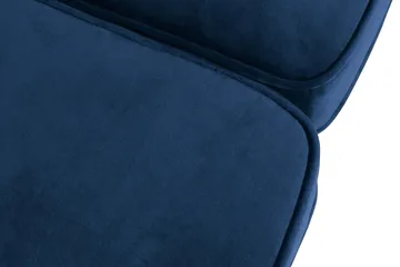 Chesterfield Lyx 3-sits Sammetssoffa - Djup soffa - Blå - Möbler - Soffa - Sammetssoffa