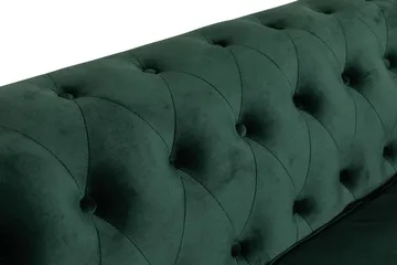 Chesterfield Lyx 3 sits Sammetssoffa - Djup soffa - Grön - Möbler - Soffa - 3 sits soffa