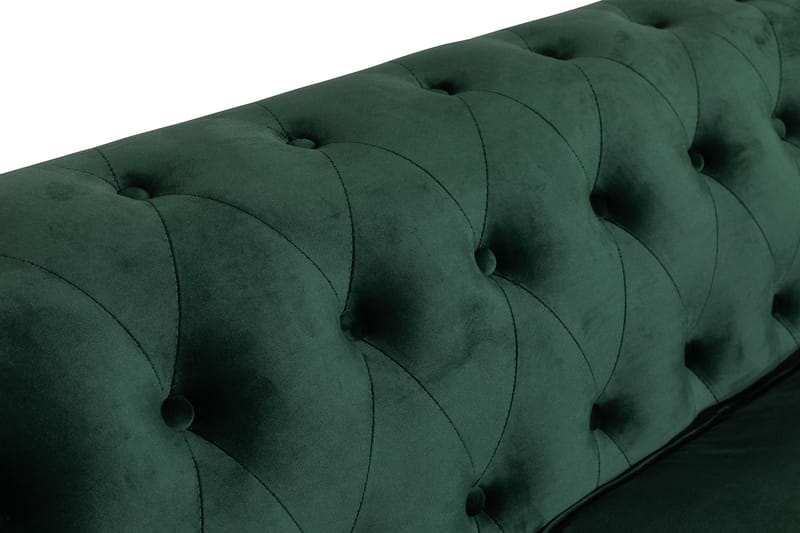 Chesterfield Lyx 3 sits Sammetssoffa - Djup soffa - Grön - Möbler - Soffa - Sammetssoffa