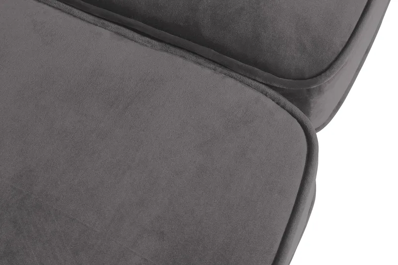 Chesterfield Lyx 3 sits Sammetssoffa - Djup soffa - Mörkgrå - Möbler - Soffa - Sammetssoffa