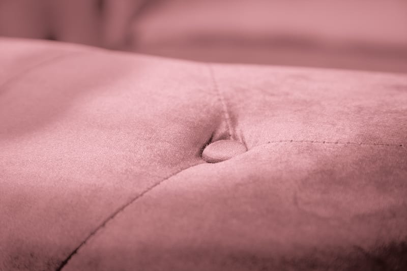 Chesterfield Lyx Sammetssoffa 2-sits - Rostrosa - Möbler - Soffa - Sammetssoffa