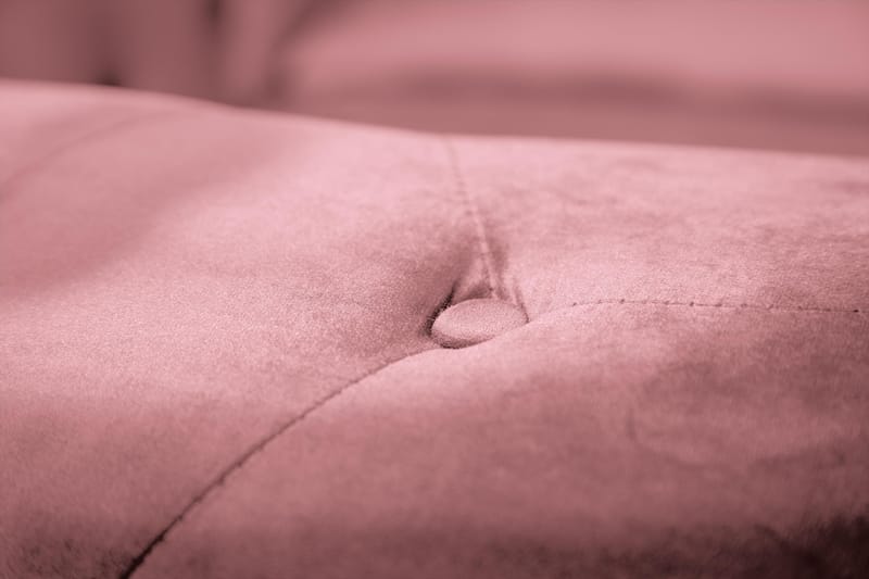 Chesterfield Lyx Sammetssoffa 3-sits - Rostrosa - Möbler - Soffa - Sammetssoffa