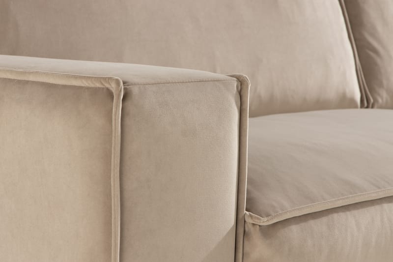 Cloudia Sammetssoffa 4-sits - Beige - Möbler - Soffa - Sammetssoffa
