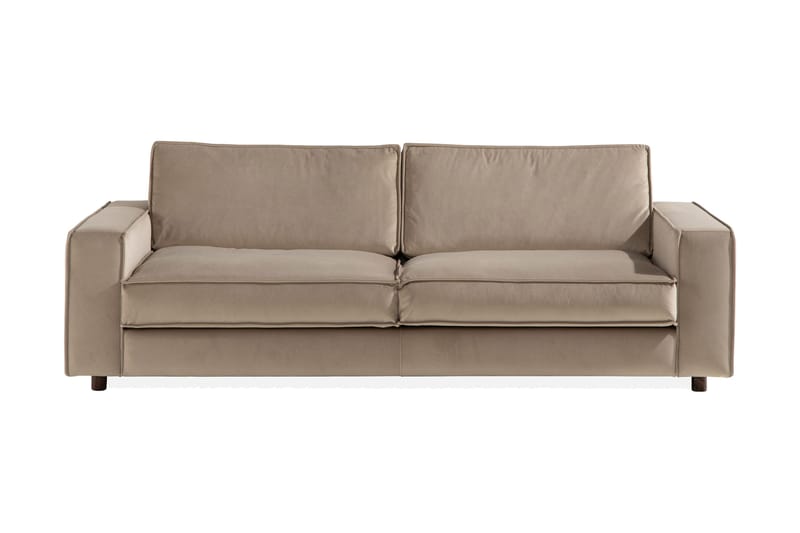 Cloudia Sammetssoffa 4-sits - Beige - Möbler - Soffa - Sammetssoffa