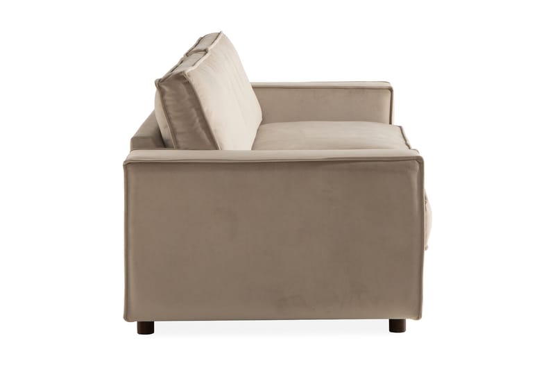 Cloudia Sammetssoffa 4-sits - Beige - Möbler - Soffa - Sammetssoffa
