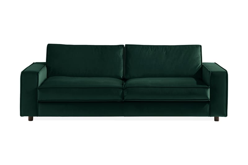 Cloudia Sammetssoffa 4-sits - Grön - Sammetssoffa - 4 sits soffa