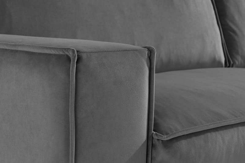 Cloudia Sammetssoffa 4-sits - Ljusgrå - Möbler - Soffa - Sammetssoffa