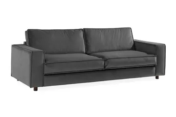 Cloudia Sammetssoffa 4-sits - Ljusgrå - Möbler - Soffa - Sammetssoffa