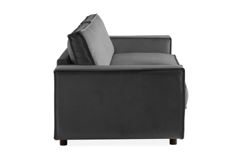 Cloudia Sammetssoffa 4-sits - Ljusgrå - Sammetssoffa - 4 sits soffa