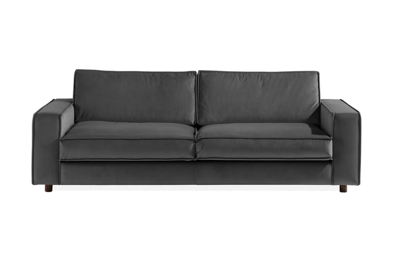 Cloudia Sammetssoffa 4-sits - Ljusgrå - Sammetssoffa - 4 sits soffa