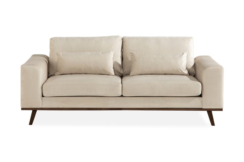 Copenhagen 2-sits Sammetssoffa - Beige - Sammetssoffa - 2 sits soffa