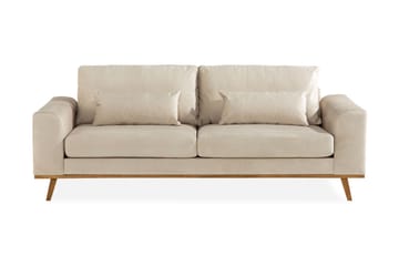 Copenhagen 3-sits Sammetssoffa - Beige - Möbler - Soffa - Sammetssoffa